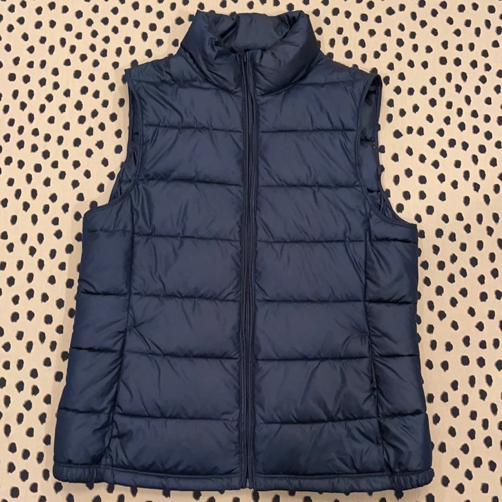 Banana Republic Navy Light Puffer Vest